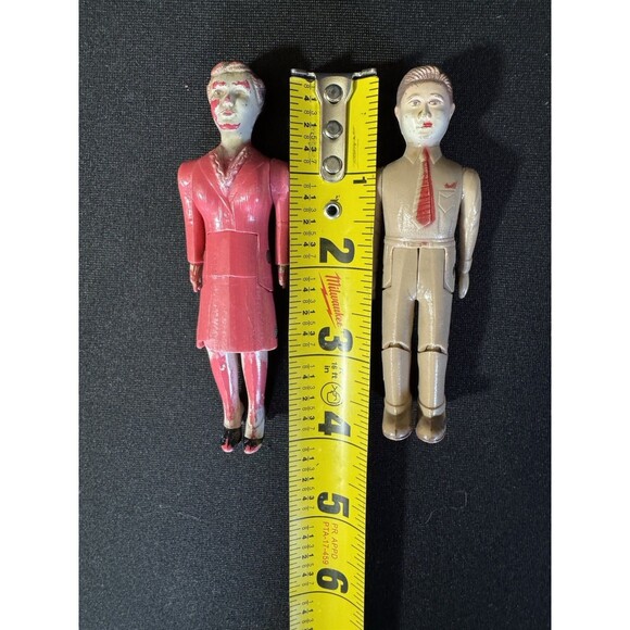 1940s RENWAL Dollhouse Dolls – Jointed Plastic Mom #43 & brother #42 – Vintage - Picture 8 of 8